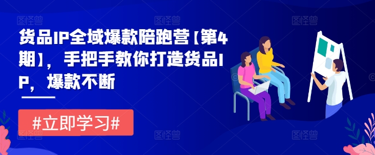 \”货品IP爆款陪跑营第4期：手把手教你打造持续热卖IP\”-小伟资源网