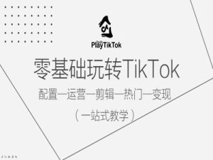 《TikTok零基础速成：运营剪辑变现全攻略》-小伟资源网