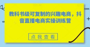 抖音直播电商实战指南：从入门到精通的兴趣电商全攻略-小伟资源网