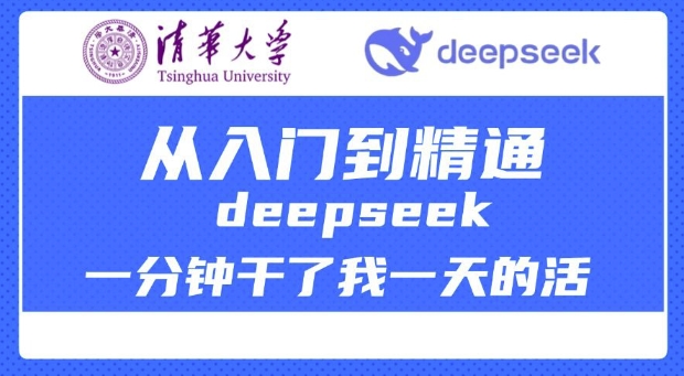 清华DeepSeek速成指南：1分钟完成1天工作量的AI神器教程-小伟资源网
