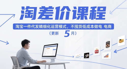 \”淘宝一件代发零囤货运营课：低成本电商实战技巧（5月新版）\”-小伟资源网