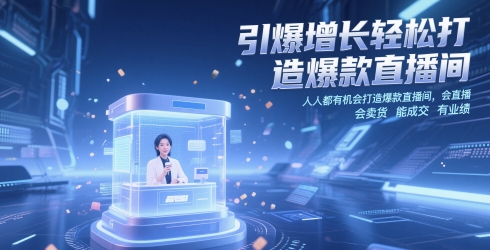 \”直播带货秘籍：轻松打造爆款直播间，快速提升成交业绩\”-小伟资源网