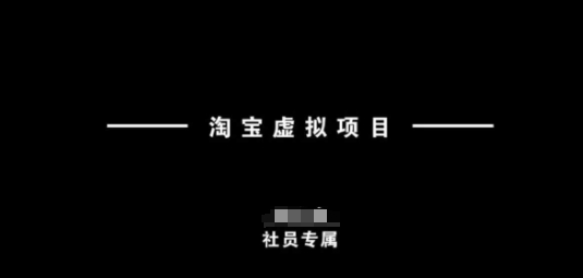 淘宝虚拟项目新手速成指南：从理论到实操全解析-小伟资源网