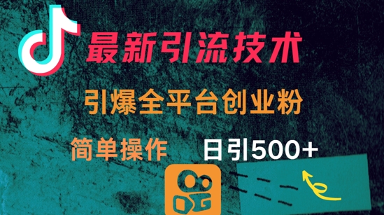 \”日引300+创业粉！全平台爆火的最新引流秘籍，简单高效\”-小伟资源网