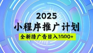 2025微信小程序推广秘籍：日均5单，轻松稳定赚钱攻略-小伟资源网