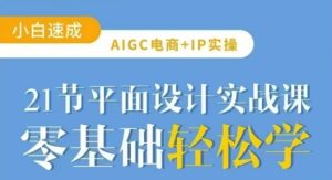 AI电商设计21课：零基础玩转AIGC平面实战-小伟资源网
