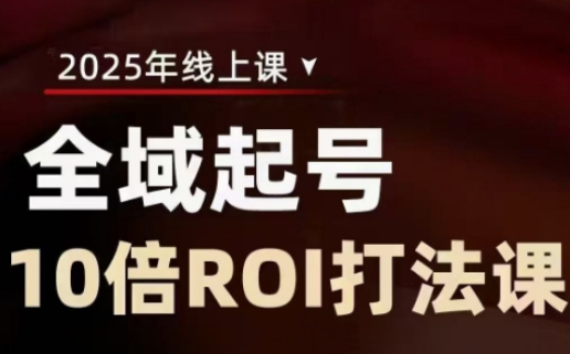 2025直播ROI提升课：10倍回报全域起号实战指南-小伟资源网