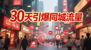 《30天引爆同城流量：团购认知+达人IP+精准投流实战攻略》-小伟资源网