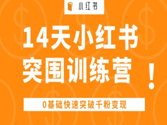 \”14天0基础速成：小红书千粉变现实战营\”-小伟资源网