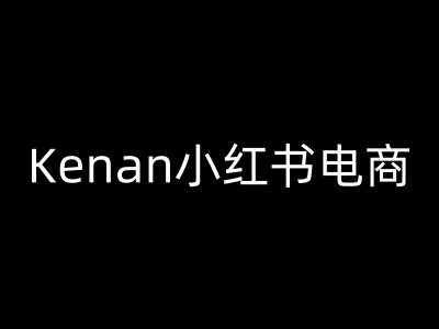 \”小红书电商运营教程：Kenan教你玩转小红书卖货\”-小伟资源网
