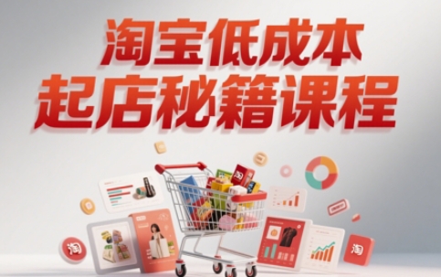 \”淘宝低成本开店速成课：快速起店弯道超车指南\”-小伟资源网