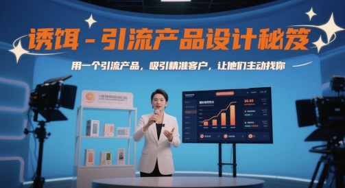 《引流产品设计秘诀：打造诱饵精准获客，让客户主动上门》-小伟资源网