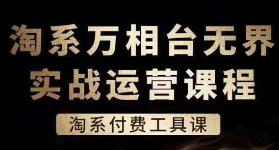 《淘系万相台无界实战：付费工具高效运营课》-小伟资源网
