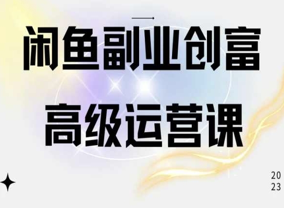 \”手机玩转闲鱼电商：零基础开店赚钱实战课\”-小伟资源网
