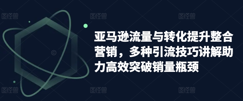 \”亚马逊高效引流与转化秘籍：突破销量瓶颈的整合营销技巧\”-小伟资源网