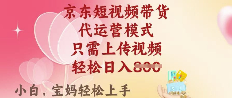 2025京东短视频带货新风口：轻松上传视频，月入8k+稳赚攻略-小伟资源网