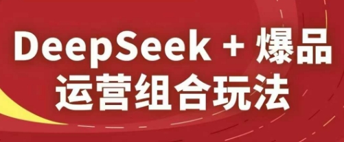 2025淘系爆品运营课：DeepSeek实战组合玩法全解析-小伟资源网