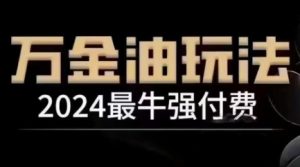 2024最强付费玩法：万金油实战指南，手把手教你起飞-小伟资源网