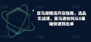 亚马逊0基础速成指南：选品开店实战，快速出单技巧-小伟资源网