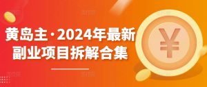 2024年黄岛主副业项目全解析：零基础入门到精通-小伟资源网