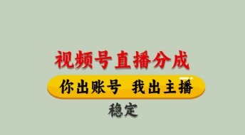 \”视频号直播托管招募：单月稳赚8K+，轻松变现全攻略\”-小伟资源网