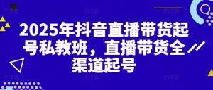 2025抖音直播带货私教班：全渠道起号实战攻略-小伟资源网