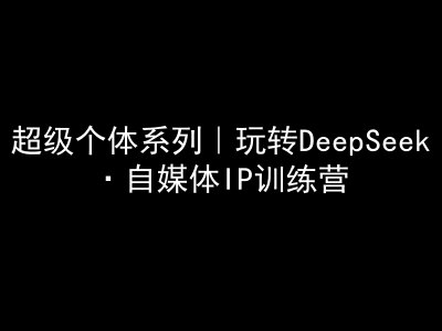 \”DeepSeek自媒体IP训练营：打造超级个人品牌全攻略\”-小伟资源网