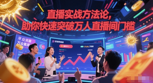 \”直播实战秘籍：轻松打造万人直播间，快速突破流量瓶颈\”-小伟资源网