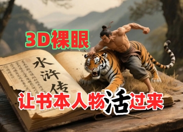 \”书本角色裸眼3D爆款教程：零基础玩转超流量新玩法\”-小伟资源网