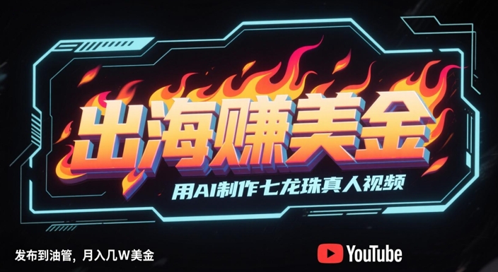 \”AI制作七龙珠真人视频，油管爆火月入数万美金\”-小伟资源网