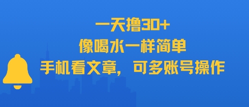 \”手机轻松日刷30+文章，多账号同步操作如喝水简单\”-小伟资源网