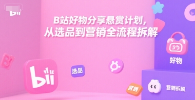B站好物分享全攻略：选品营销一站式解析-小伟资源网