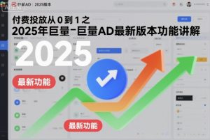 2025年巨量AD最新版本功能全解析:从零开始掌握付费投放实战指南-小伟资源网