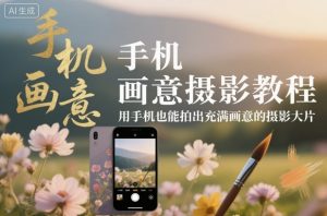 手机画意摄影教程：轻松用手机拍出充满艺术感的摄影大片-小伟资源网
