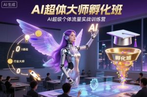 AI超级个体孵化班:实战训练营,打造流量变现新路径-小伟资源网