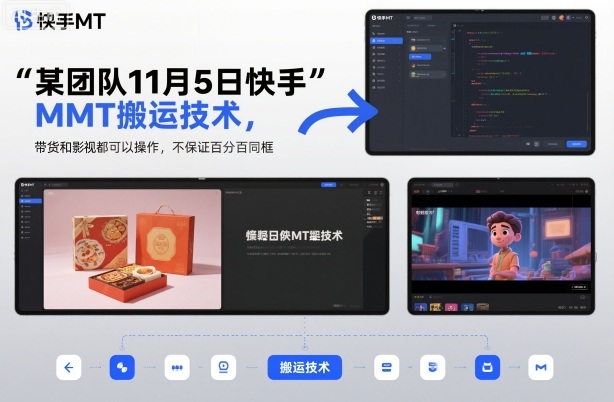 快手MT搬运技术实操指南：11月5日团队分享带货与影视操作经验-小伟资源网