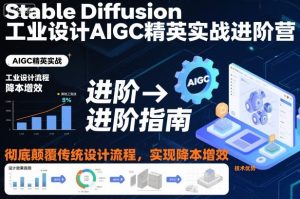 Stable Diffusion工业设计AIGC实战进阶营：颠覆传统流程，实现降本增效新突破-小伟资源网