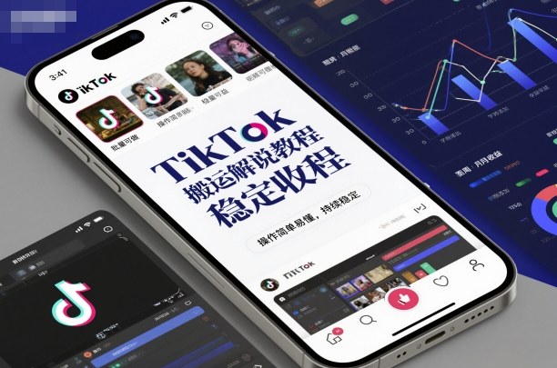 TikTok视频搬运解说教程：轻松上手实现稳定收益，批量操作长期有效-小伟资源网