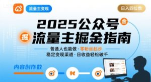 2025年公众号流量主变现项目更新：普通人日入千元实战指南-小伟资源网