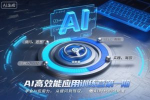 AI高效能应用训练营第一期：掌握AI应用技能，从提问到驾驭，引领AI时代-小伟资源网