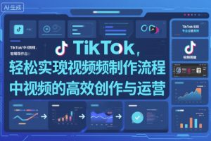 TikTok短视频高效制作与运营全攻略,轻松打造爆款内容-小伟资源网