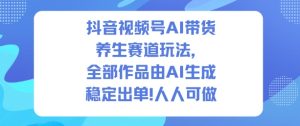 AI生成养生视频带货新玩法：1500条作品实现2万单销售，普通人也能轻松上手-小伟资源网