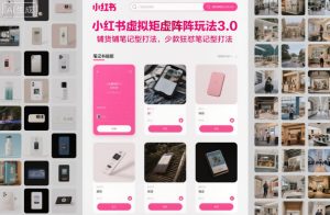 小红书虚拟矩阵3.0玩法解析：铺货笔记与少款爆文打法全攻略-小伟资源网