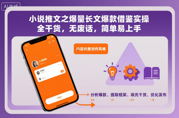 小说推文爆款实操指南：简单易上手的全干货教程-小伟资源网