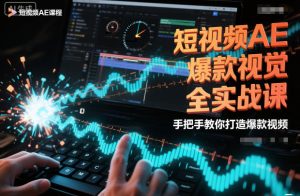 短视频AE爆款视觉实战课:手把手教你打造爆款视频教程-小伟资源网