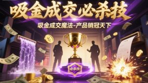 吸金成交魔法:打造产品销冠的终极秘诀-小伟资源网