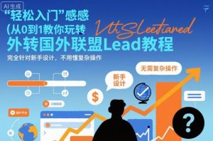 从零开始玩转国外联盟Lead:新手100%实操赚美金完整教程-小伟资源网