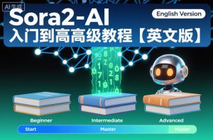 Sora2人工智能教程:从基础到精通的完整英文学习指南-小伟资源网